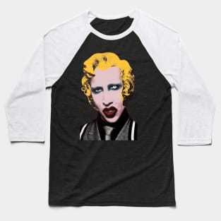 Marilyn Manson Art Baseball T-Shirt